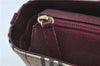 Authentic BURBERRY Vintage Nova Check Hand Bag Purse Canvas Leather Beige J5940