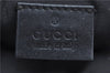 Authentic GUCCI Guccissima Nylon Leather Pouch Purse 162805 Black J5943