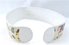 Authentic GUCCI Flora Belt Canvas Lether 70cm 28" Ivory White J5944