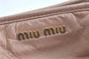 Authentic MIU MIU Leather 2Way Shoulder Cross Body Hand Bag Purse Pink J5946