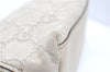 Authentic GUCCI Guccissima GG Leather Pouch Purse Pen Case 141811 Ivory J5955