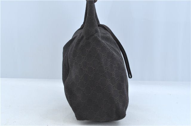 Authentic GUCCI Shoulder Hand Bag GG Canvas Leather 101292 Brown J5961