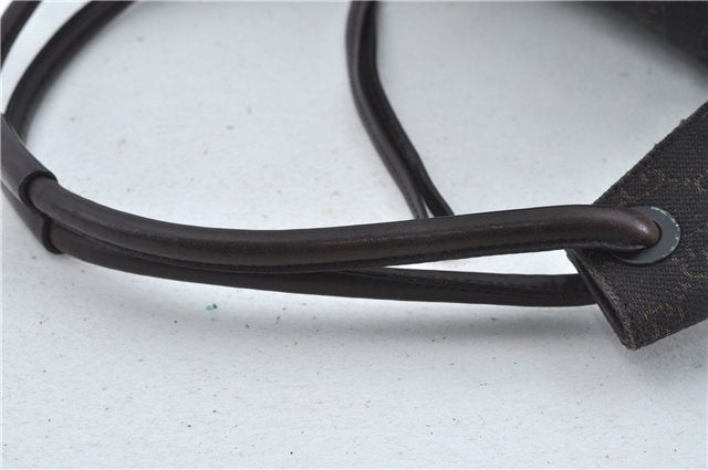 Authentic GUCCI Shoulder Hand Bag GG Canvas Leather 101292 Brown J5961