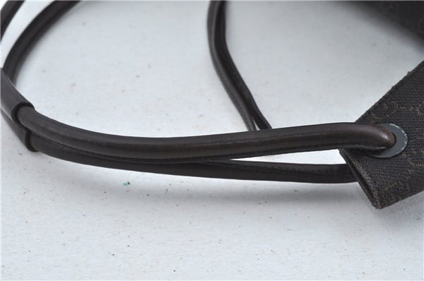 Authentic GUCCI Shoulder Hand Bag GG Canvas Leather 101292 Brown J5961