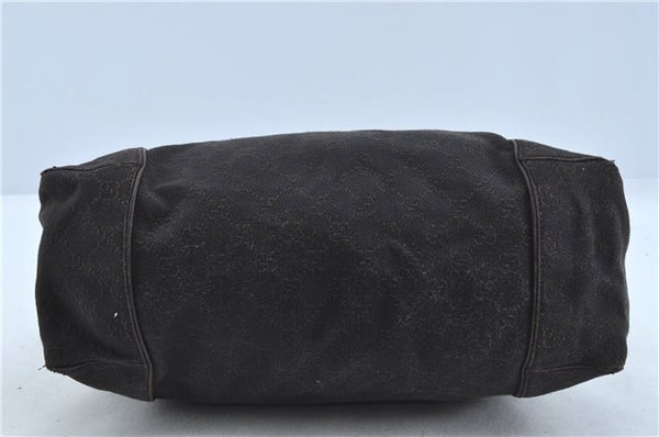 Authentic GUCCI Shoulder Hand Bag GG Canvas Leather 101292 Brown J5961