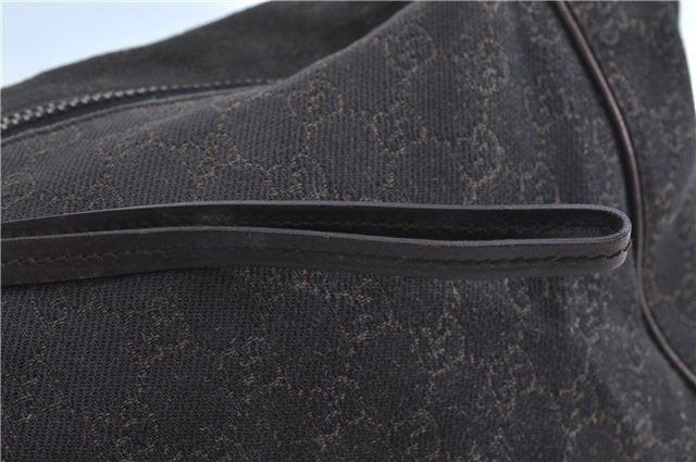 Authentic GUCCI Shoulder Hand Bag GG Canvas Leather 101292 Brown J5961