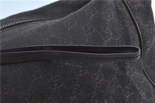 Authentic GUCCI Shoulder Hand Bag GG Canvas Leather 101292 Brown J5961