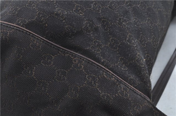Authentic GUCCI Shoulder Hand Bag GG Canvas Leather 101292 Brown J5961