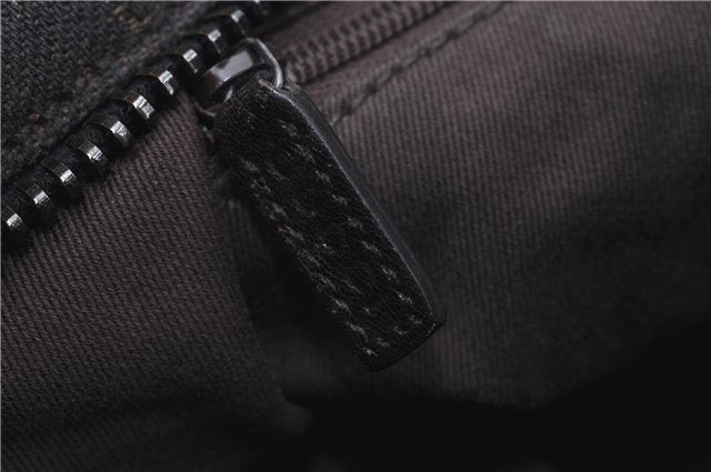 Authentic GUCCI Shoulder Hand Bag GG Canvas Leather 101292 Brown J5961