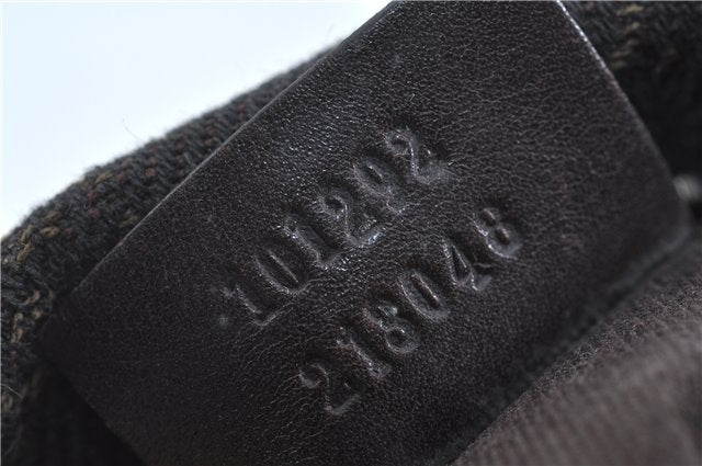 Authentic GUCCI Shoulder Hand Bag GG Canvas Leather 101292 Brown J5961