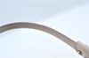 Authentic Ferragamo Gancini Leather Shoulder Hand Bag Ivory Light Pink J5969