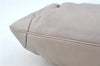 Authentic Ferragamo Gancini Leather Shoulder Hand Bag Ivory Light Pink J5969