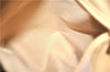 Authentic Ferragamo Gancini Leather Shoulder Hand Bag Ivory Light Pink J5969