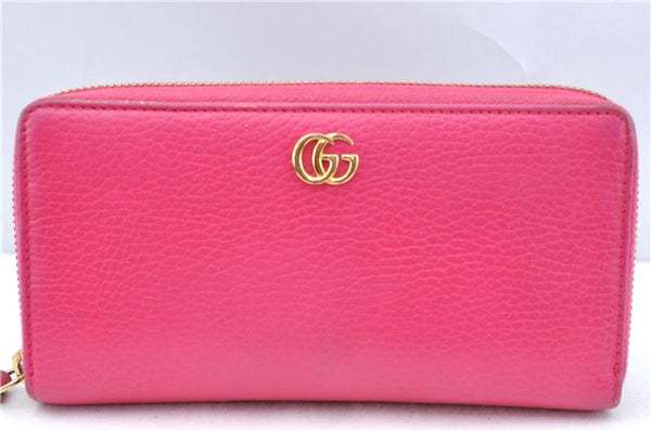 Authentic GUCCI Long Wallet Purse Leather 456117 Pink J5972