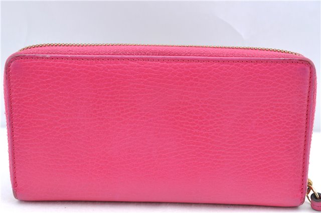 Authentic GUCCI Long Wallet Purse Leather 456117 Pink J5972