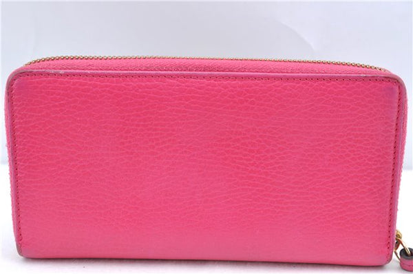 Authentic GUCCI Long Wallet Purse Leather 456117 Pink J5972