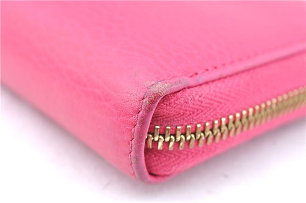 Authentic GUCCI Long Wallet Purse Leather 456117 Pink J5972