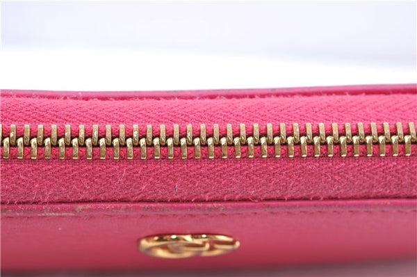 Authentic GUCCI Long Wallet Purse Leather 456117 Pink J5972