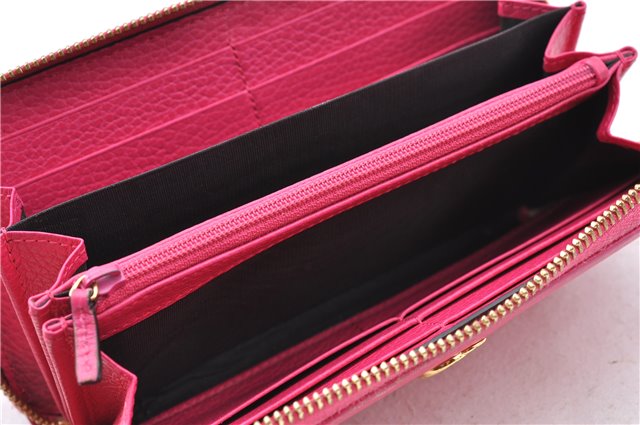 Authentic GUCCI Long Wallet Purse Leather 456117 Pink J5972