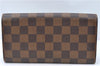 Authentic Louis Vuitton Damier Pochette Porte Monnaie Credit N61724 Wallet J5976