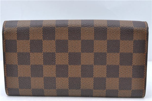 Authentic Louis Vuitton Damier Pochette Porte Monnaie Credit N61724 Wallet J5976