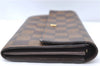 Authentic Louis Vuitton Damier Pochette Porte Monnaie Credit N61724 Wallet J5976