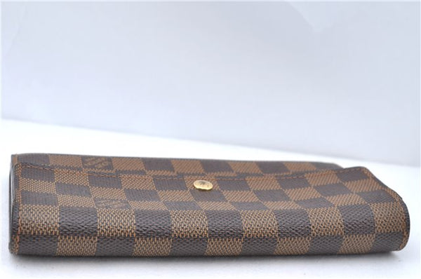 Authentic Louis Vuitton Damier Pochette Porte Monnaie Credit N61724 Wallet J5976