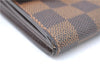 Authentic Louis Vuitton Damier Pochette Porte Monnaie Credit N61724 Wallet J5976