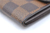 Authentic Louis Vuitton Damier Pochette Porte Monnaie Credit N61724 Wallet J5976