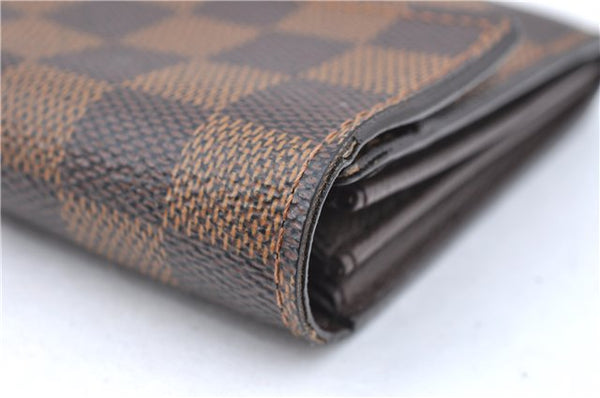 Authentic Louis Vuitton Damier Pochette Porte Monnaie Credit N61724 Wallet J5976