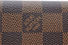 Authentic Louis Vuitton Damier Pochette Porte Monnaie Credit N61724 Wallet J5976