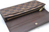 Authentic Louis Vuitton Damier Pochette Porte Monnaie Credit N61724 Wallet J5976