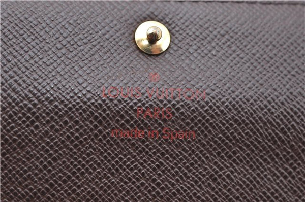 Authentic Louis Vuitton Damier Pochette Porte Monnaie Credit N61724 Wallet J5976