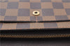 Authentic Louis Vuitton Damier Pochette Porte Monnaie Credit N61724 Wallet J5976