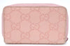 Authentic GUCCI Guccissima GG Coin Purse Case Leather 138098 Light Pink J5983