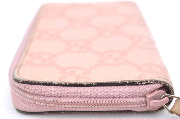 Authentic GUCCI Guccissima GG Coin Purse Case Leather 138098 Light Pink J5983