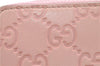 Authentic GUCCI Guccissima GG Coin Purse Case Leather 138098 Light Pink J5983