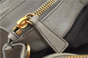 Authentic MIU MIU Leather 2Way Shoulder Cross Body Hand Bag Gray J5986