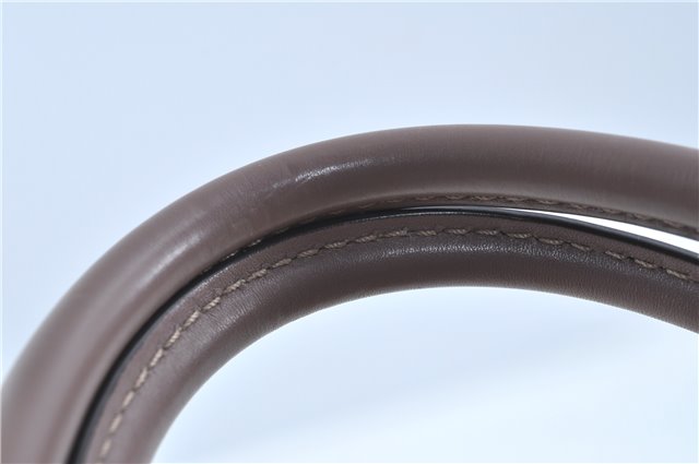 Authentic GUCCI Sukey Shoulder Hand Tote Bag GG Canvas Leather Brown J5989