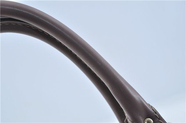 Authentic GUCCI Sukey Shoulder Hand Tote Bag GG Canvas Leather Brown J5989