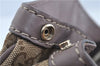 Authentic GUCCI Sukey Shoulder Hand Tote Bag GG Canvas Leather Brown J5989