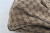 Authentic GUCCI Sukey Shoulder Hand Tote Bag GG Canvas Leather Brown J5989
