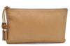 Authentic GUCCI Bamboo Clutch Hand Bag Leather 376858 Beige J5996