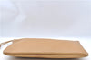 Authentic GUCCI Bamboo Clutch Hand Bag Leather 376858 Beige J5996
