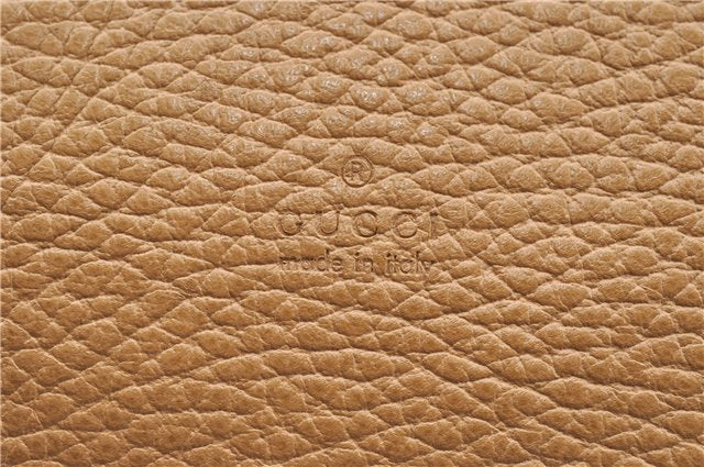 Authentic GUCCI Bamboo Clutch Hand Bag Leather 376858 Beige J5996