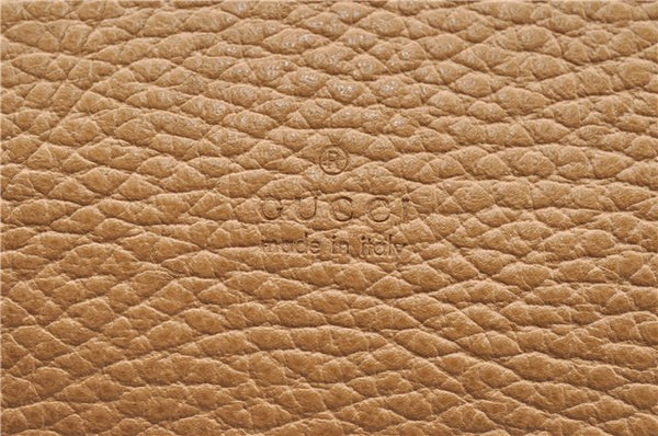 Authentic GUCCI Bamboo Clutch Hand Bag Leather 376858 Beige J5996