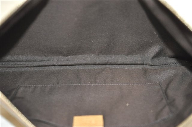 Authentic GUCCI Bamboo Clutch Hand Bag Leather 376858 Beige J5996