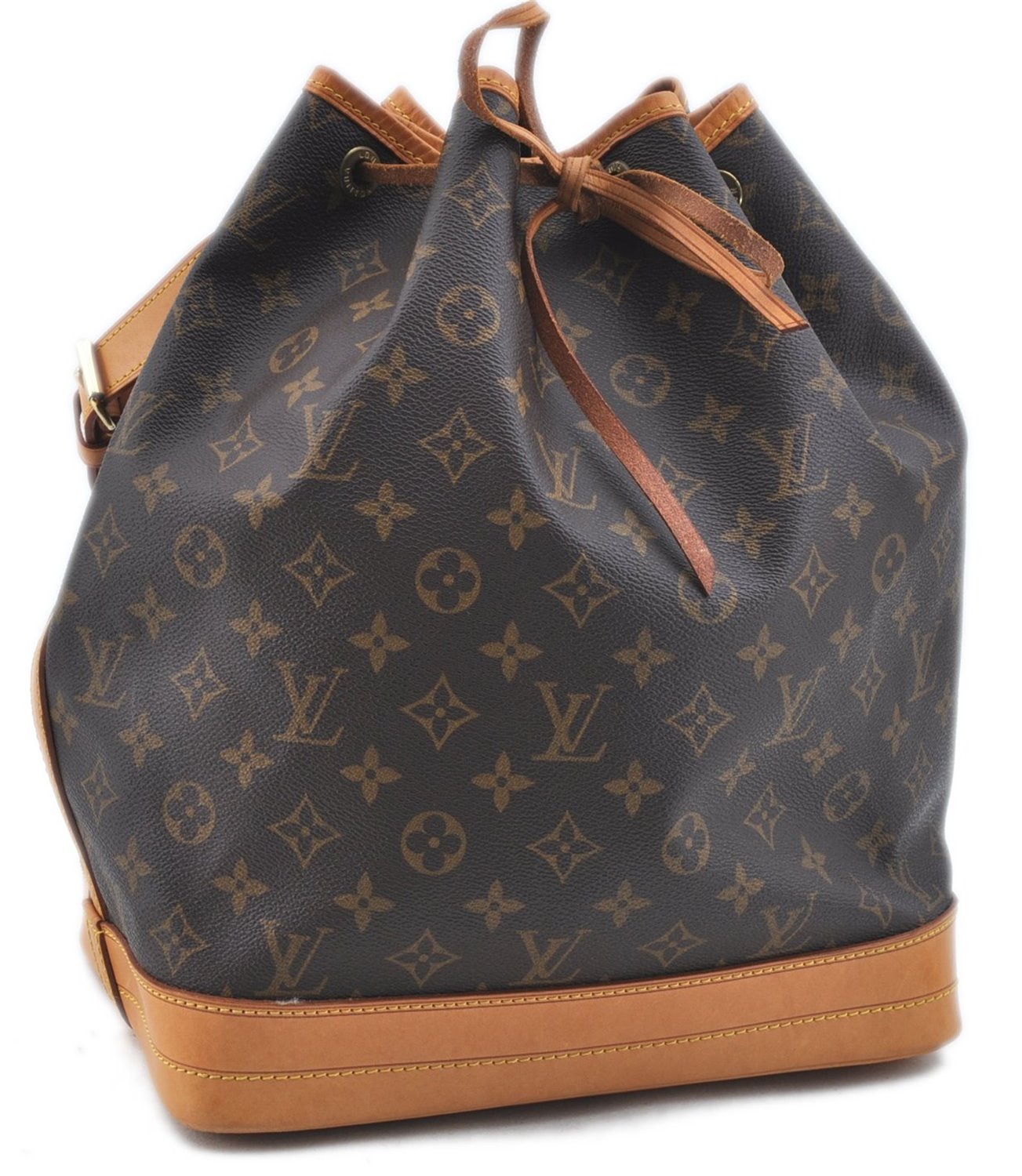 Authentic Louis Vuitton Monogram Noe Shoulder Drawstring Bag M42224 LV J5997
