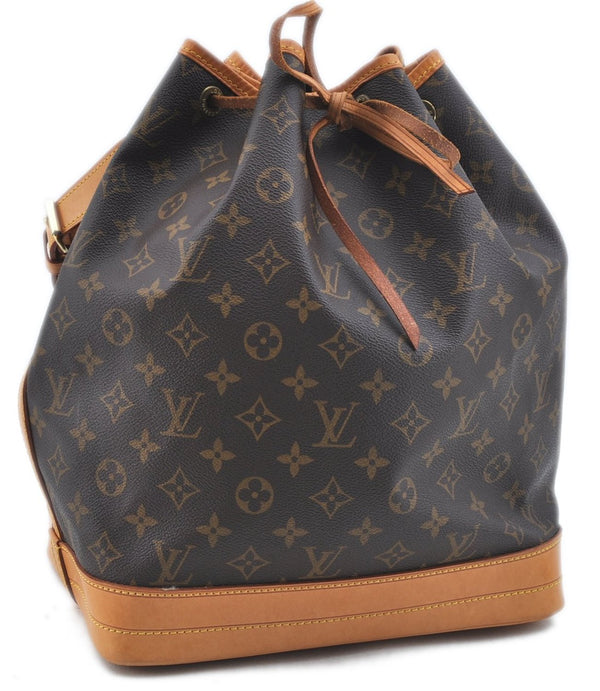 Authentic Louis Vuitton Monogram Noe Shoulder Drawstring Bag M42224 LV J5997