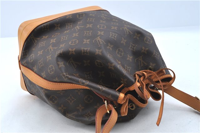 Authentic Louis Vuitton Monogram Noe Shoulder Drawstring Bag M42224 LV J5997